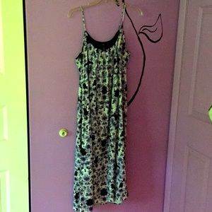 Size 8 h&m h and m floral purple dress sundress elegant goth
